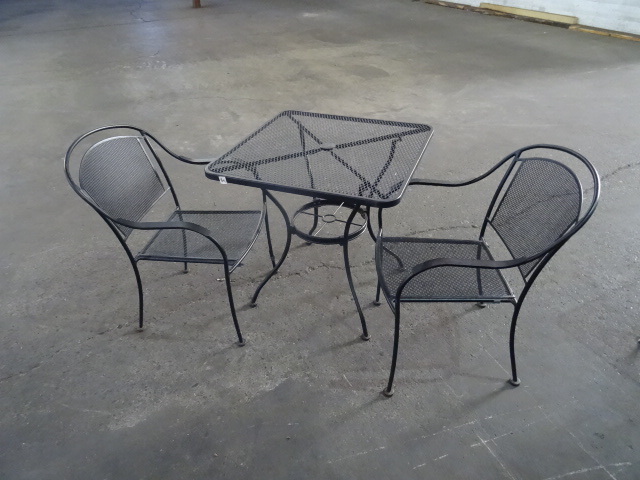 30 x 30 outdoor metal patio table w...