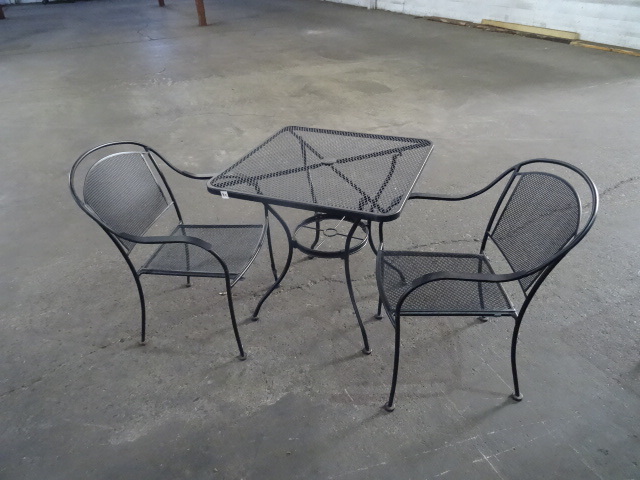 30 x 30 outdoor metal patio table w...