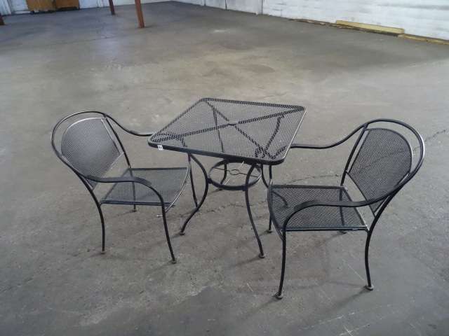 30 x 30 outdoor metal patio table w...