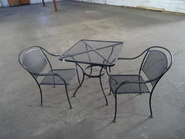 30 x 30 outdoor metal patio table w...
