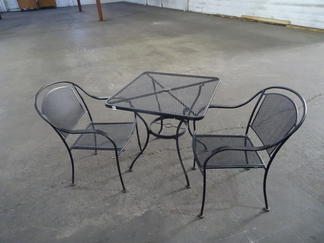 30 x 30 outdoor metal patio table w...
