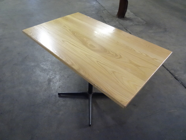 42 x 46 wood top restaurant table w...