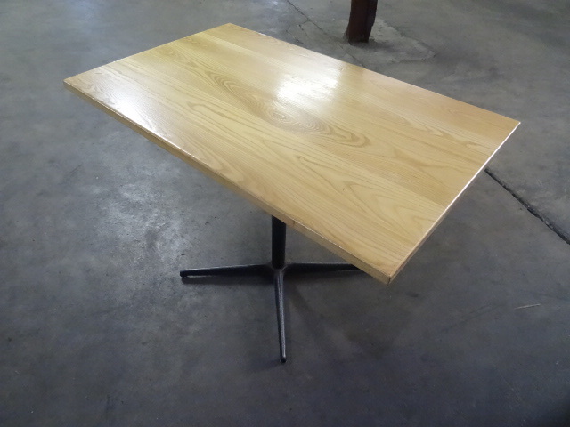 42 x 46 wood top restaurant table w...
