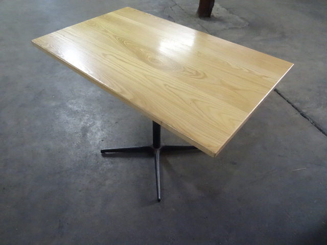 42 x 46 wood top restaurant table w...