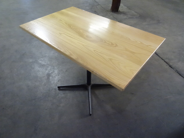 42 x 46 wood top restaurant table w...