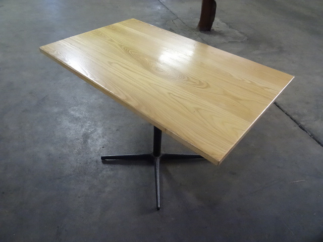 42 x 46 wood top restaurant table w...