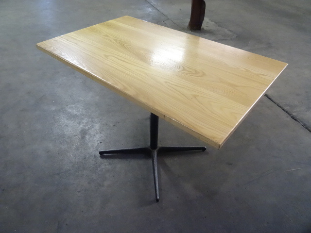 42 x 46 wood top restaurant table w...