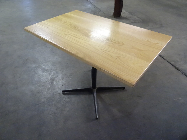 42 x 46 wood top restaurant table w...