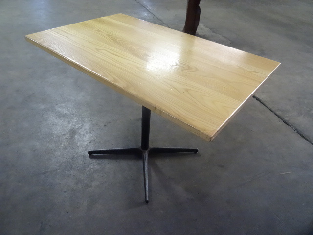 42 x 46 wood top restaurant table w...