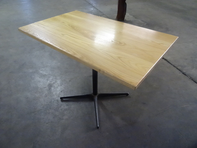 42 x 46 wood top restaurant table w...