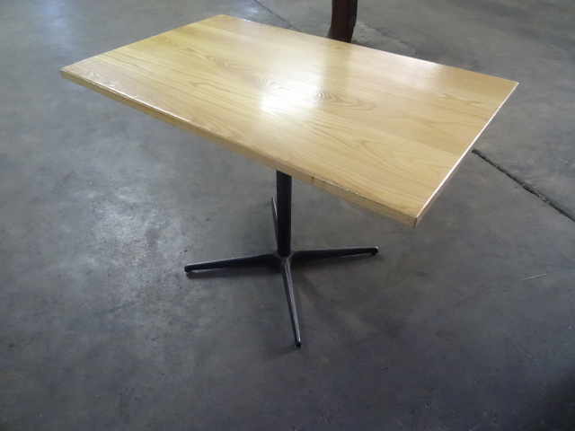 42 x 46 wood top restaurant table w...