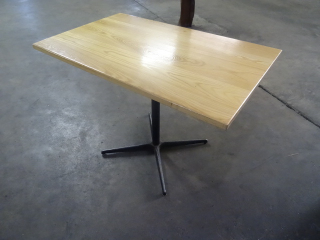42 x 46 wood top restaurant table w...