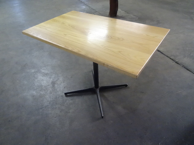 42 x 46 wood top restaurant table w...