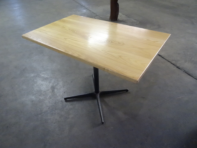 42 x 46 wood top restaurant table w...