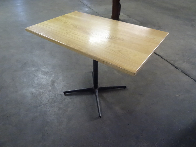 42 x 46 wood top restaurant table w...