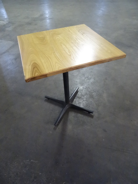 26 x 26 wood top restaurant table w...