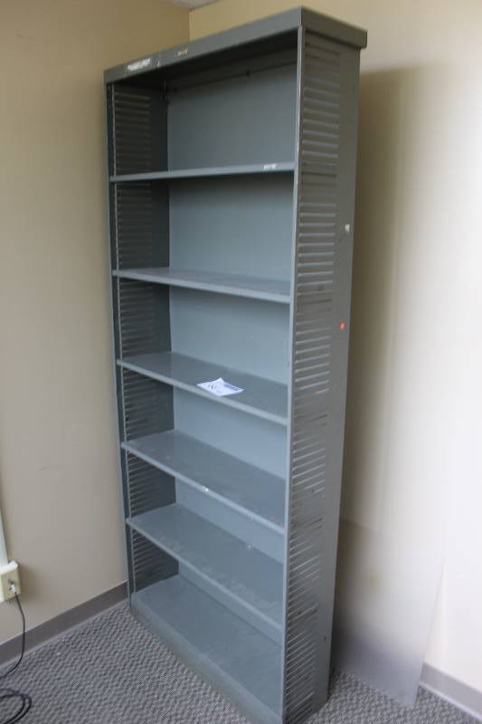 lot 380 image: GF 6-Shelf Metal Bookcase