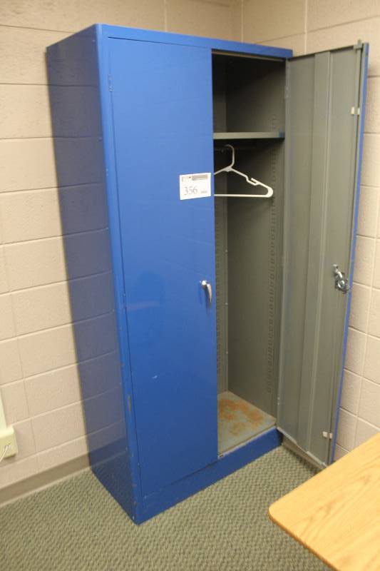 lot 356 image: 2-Door Metal Coat Closet