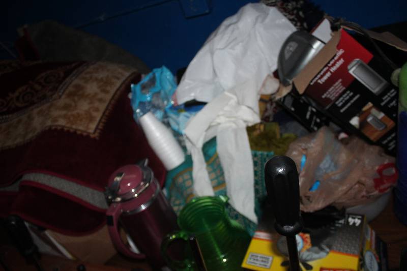 lot 46 image: Rugs, Bags, Coffee Carafes, Heater, And More