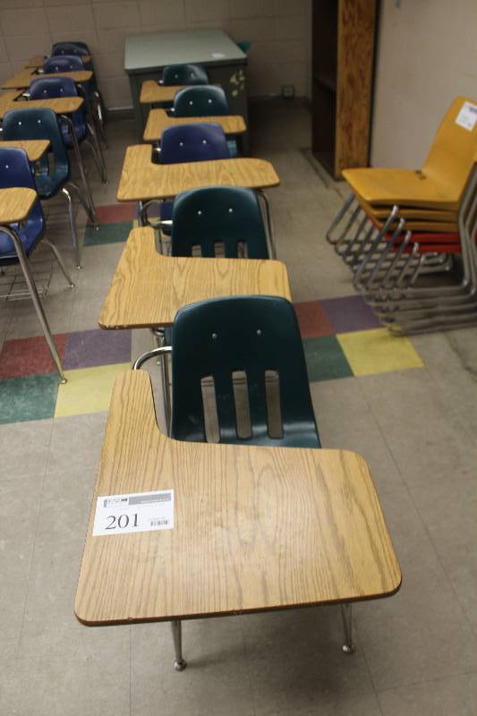 lot 201 image: Lot of (5) School Desks