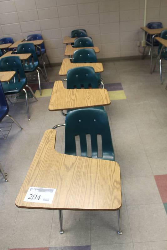 lot 204 image: Lot of (5) School Desks
