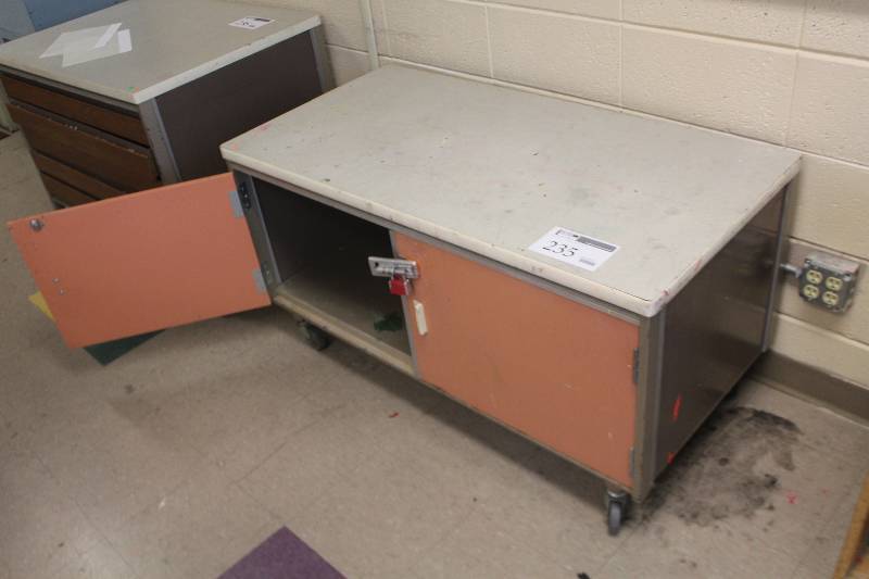 lot 235 image: 2-Door Rolling Cabinet