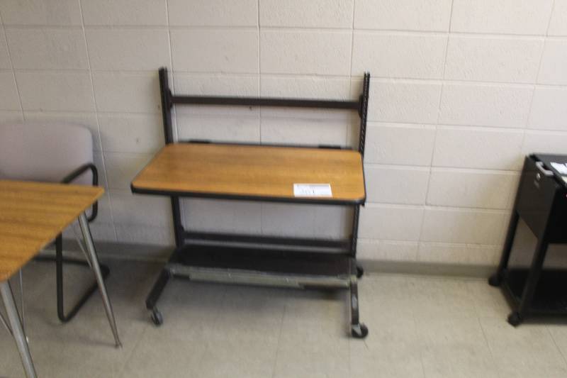lot 261 image: Rolling Computer Table
