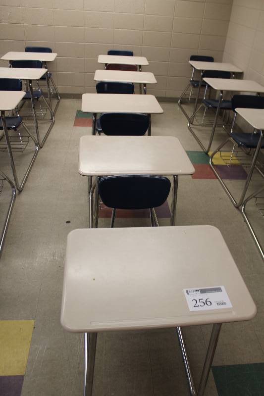 lot 256 image: Lot of (5) School Desks