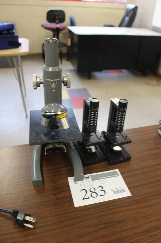 lot 283 image: Lot of (3) Microscopes Includes Bausch & Laumb, Tacon MX-1