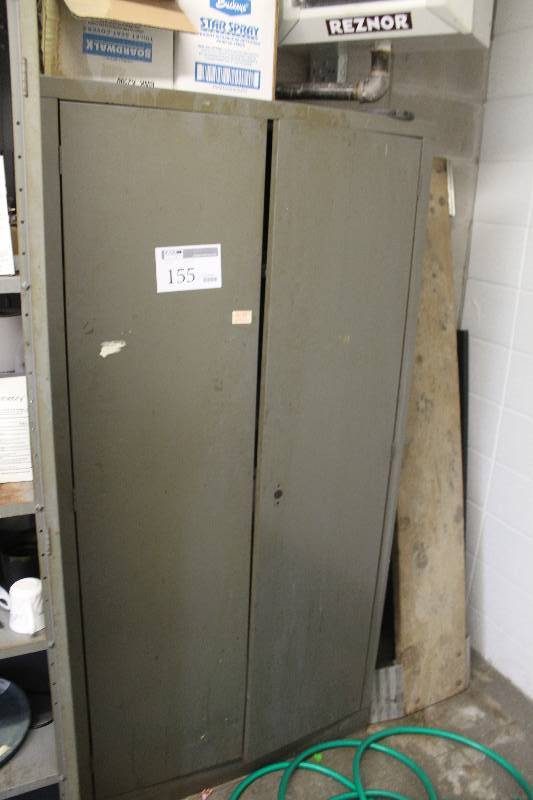 lot 155 image: 2-Door 5-Shelf Metals Office Cabinet