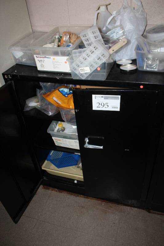 lot 295 image: 2-Door Metal Cabinet