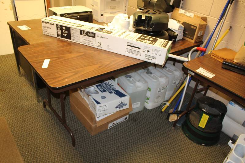 lot 121 image: Lot of (2) Folding Conference Tables