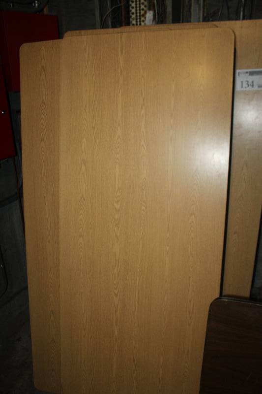 lot 134 image: Lot of (3) Folding Conference Tables