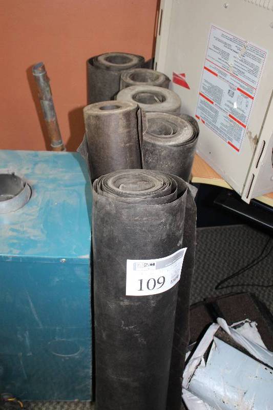 lot 109 image: Lot of (7) Roofing Felt Paper Rolls