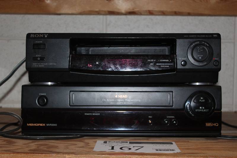 lot 167 image: Memorex & Sony VHS Players