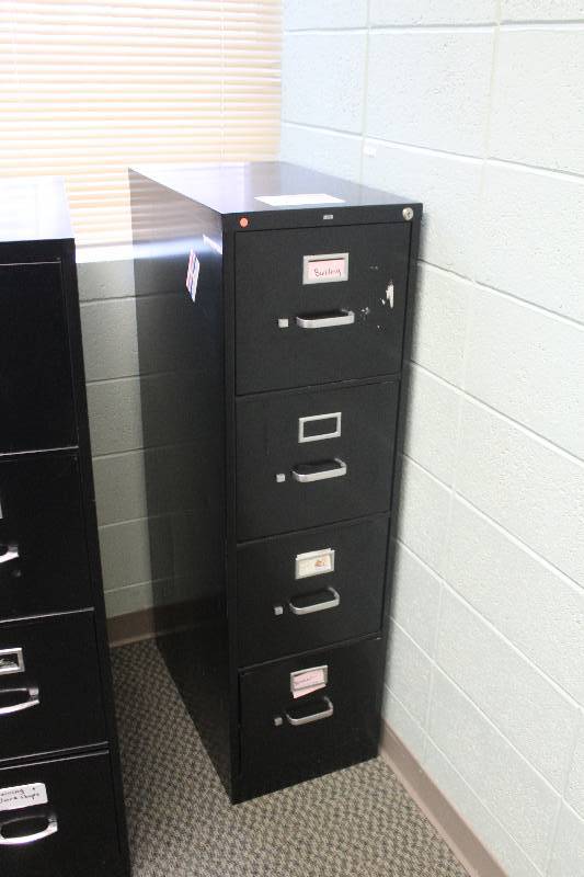 lot 91 image: 4-Drawer Metal File Cabinet