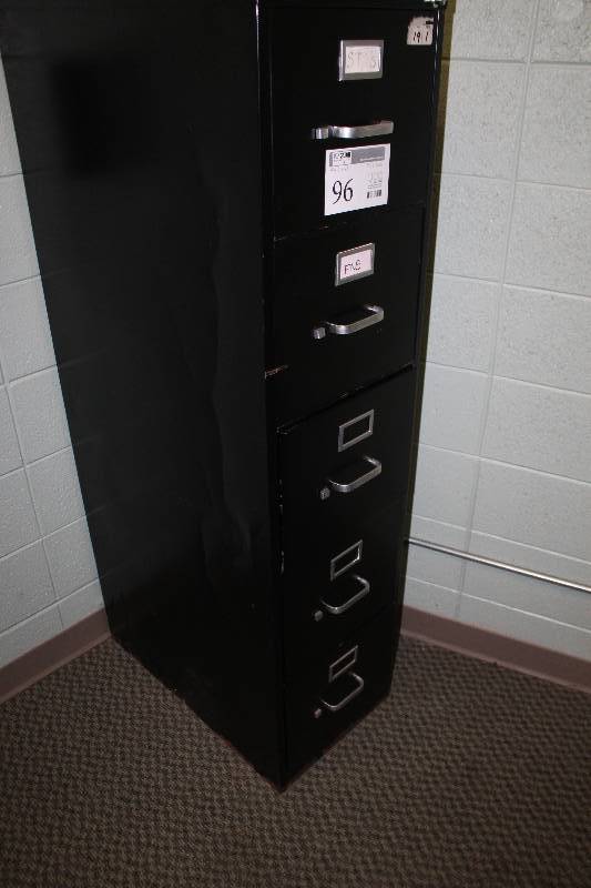 lot 96 image: 4-Drawer Metal File Cabinet