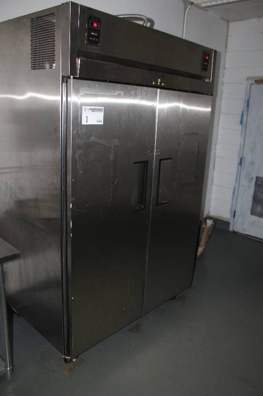lot 1 image: True Commercial Stainless Steel Refrigerator