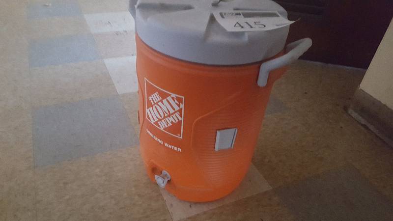 lot 415 image: Home Depot 6 Gallon Insulated Drink Dispenser