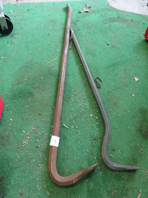 lot 23 image: 41 and 29 heavy duty pry bars...