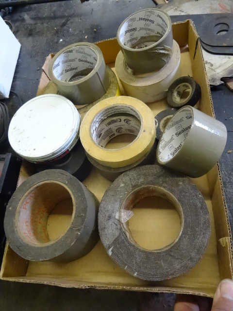 lot 38 image: Rolls of misc tape...
