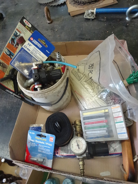 lot 48 image: Zip ties, air regulators, and fitti...
