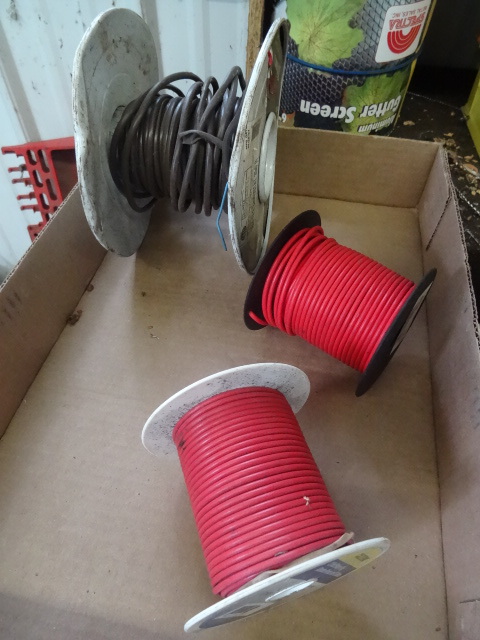 lot 56 image: 3 rolls of misc wire...