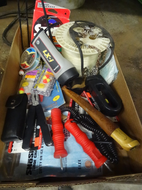 lot 97 image: Misc ice fishing related items. Mar...