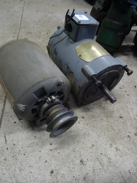 lot 109 image: 2 electric motors...