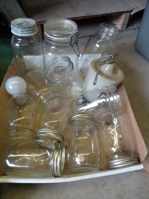 lot 126 image: Misc canning jars...