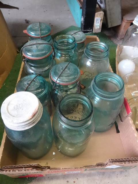 lot 127 image: Ball blue canning jars...