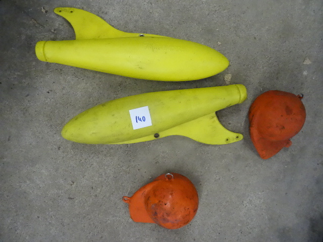 lot 140 image: 4 down rigger weights...