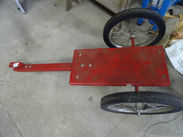 lot 148 image: Pull behind cart. Install your pres...