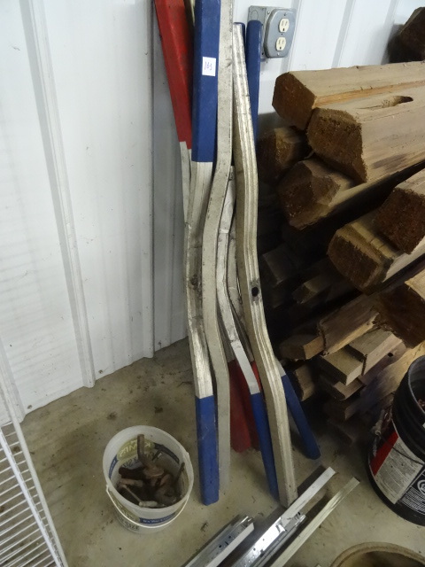lot 163 image: Snowmobile ski tie downs. Screw anc...